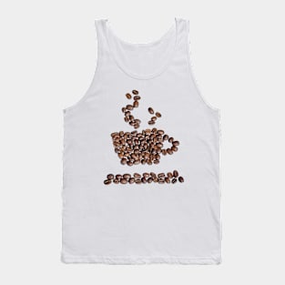 Coffee cup from coffee beans coffee gift idea Tank Top